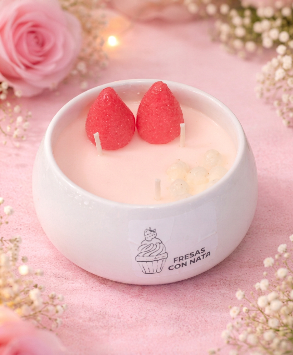 Fresas con Nata · Bowl Blanco